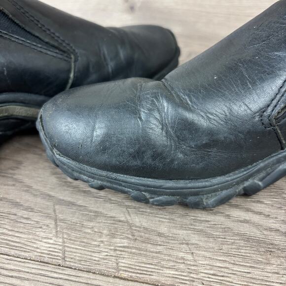 Merrell Jungle Moc Midnight Slip On Shoes Women's 10.5 Black Leather Loafers - Picture 12 of 16